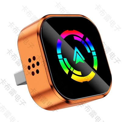 Car Wireless Box | Simsiz CarPlay və Android Auto - q1a-orange-color-label-metal-glass-carplay-android-auto-two-in-one-only-suitable-for-overseas-systems