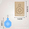 Cutting die, mold with bow, wooden earrings non-woven cloth, handmade