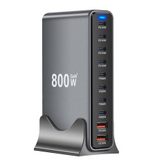 800W窒化ガリウムデスクトップ充電器 765W多機能PD急速充電器 730W越境10ポートオーストラリア規格充電器