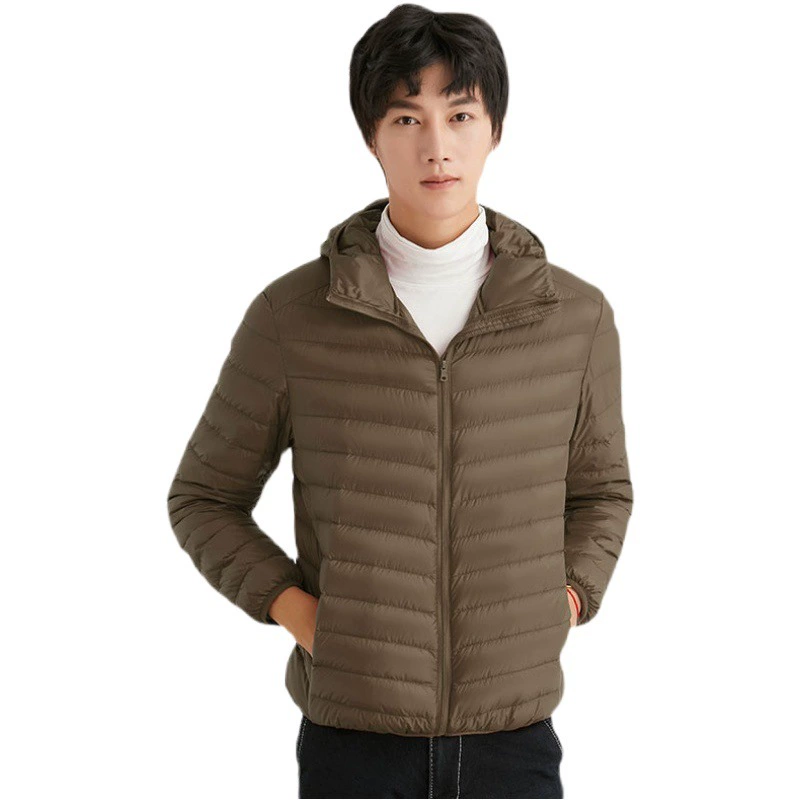 90 бархатный мужской пуховик с капюшоном, легкий короткий легкий белый пуховик больших размеров, иностранный стиль, пуховик Pinghu, оптовая продажа