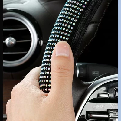 with Rhinestones, Diamond-Encrusted Steering Wheel | Steering wheel cover
