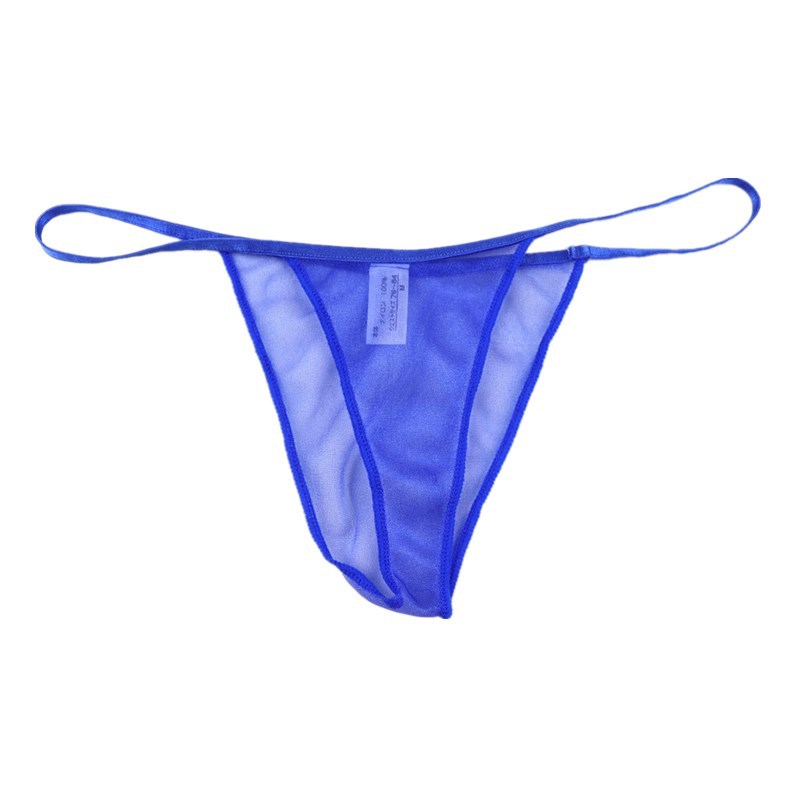Men's briefs sexy high stretch thin mesh soft transparent breathable sexy seamless men's bikini thin belt