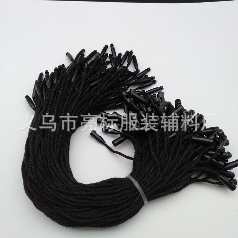 厂家服装吊牌绳子弹头棉绳蜡绳韩国蜡绳现货批发三股棉款