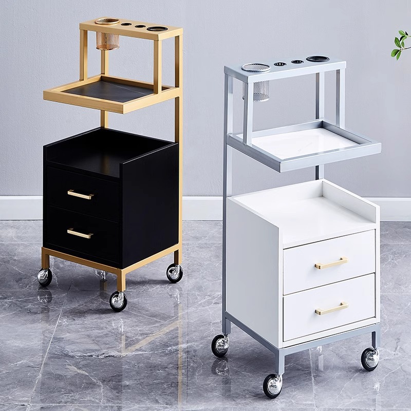 Barbería gabinete salón de peluquería tablero de herramientas barbería tablero de herramientas tablero de corte de pelo gabinete multifuncional estante carro pequeño