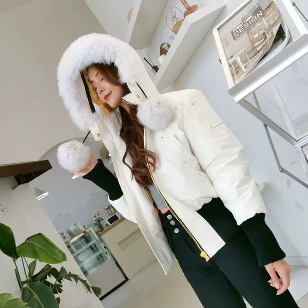 Putian high-end gold scissors-style down jacket, model 03, Canadian women's short jacket, workwear coat, 3Q outerwear