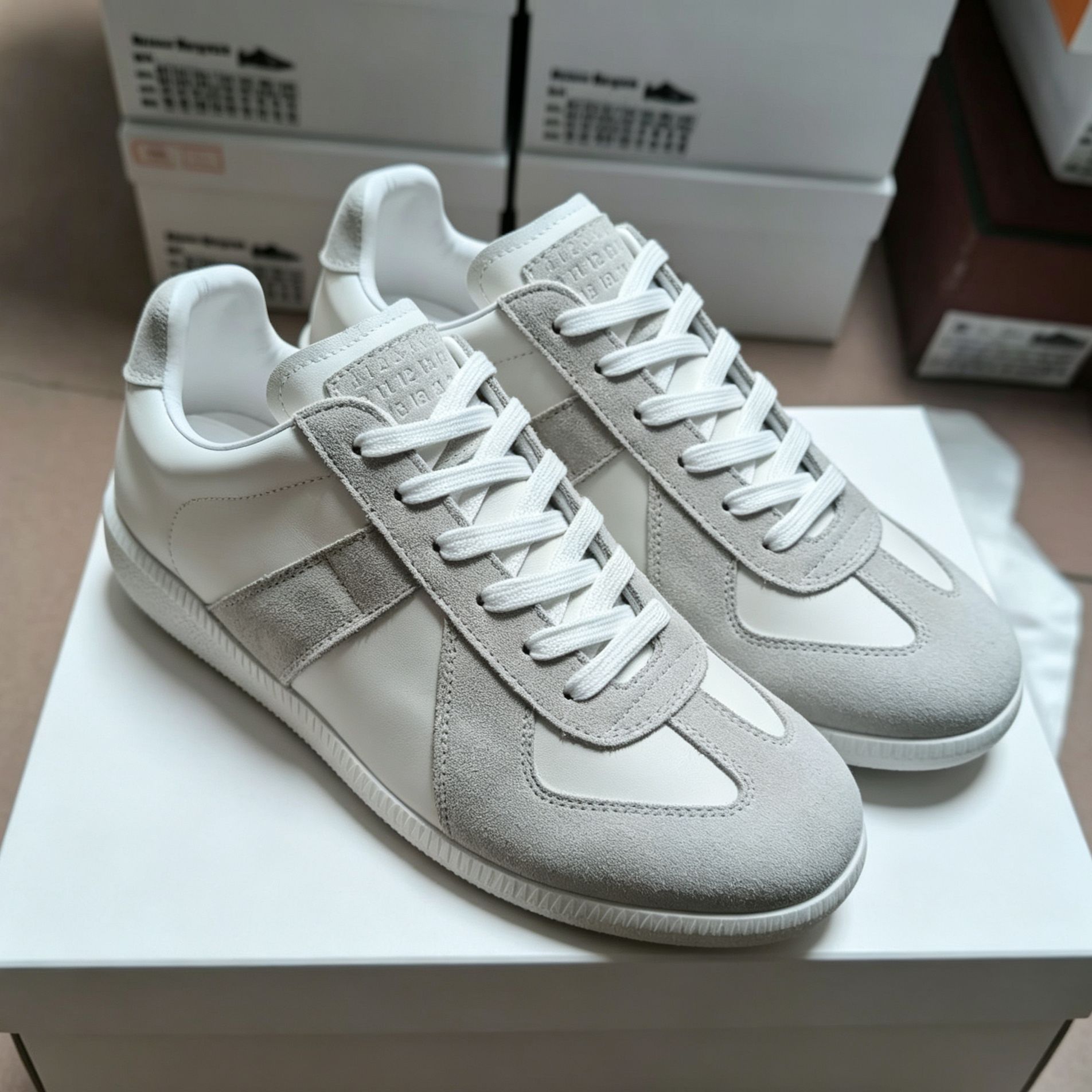 All white