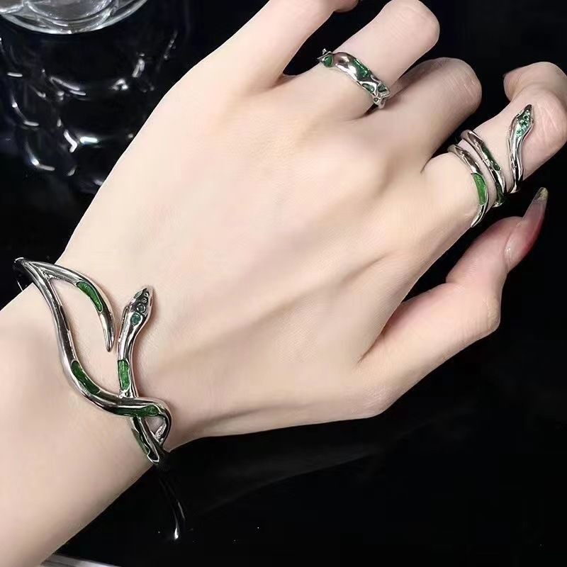 Brazalete de la serie de serpientes de espíritu en nicho de diseño de viento frío neutro temperamento chica caliente joyas de pulseras de alta calidad