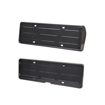 Applicable to 25 extreme krypton 7X license plate frame new energy all-wrapped license plate frame green license plate new regulations license plate modified car supplies (License plate holder/license plate holder) - 25-models-of-7x-license-plate-frames-3d-carbon-fiber-pattern-2-piece-set