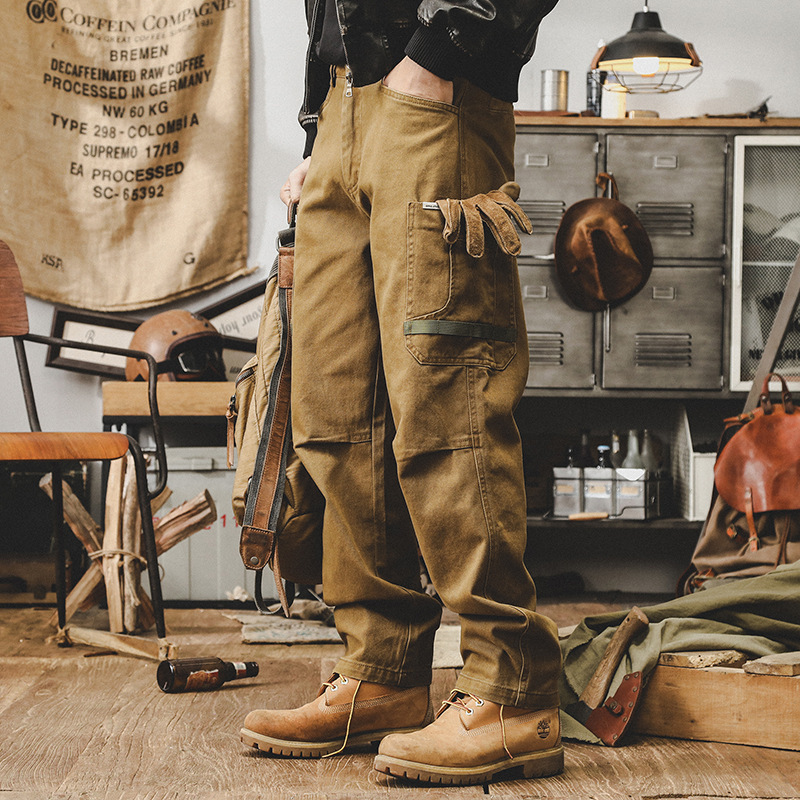 American-Style Heavy Retro Work Pants for Men, Autumn Trendy Brand Loose Fit 2026 New Men's Commuter Straight Casual Pants American-Style Heavy Retro Work Pants for Men, Autumn Trendy Brand Loose Fit 2026 New Men's Commuter Straight Casual Pants