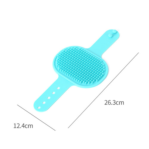Pet Bath Brush Soft Clean Dog Silicone Bath Brush Massage Glove Brush Cat Massage Brush Pet Supplies