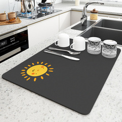 Kitchen drain mat, countertop diatom mud absorbent mat, anti-scalding pot mat, insulation mat, bar coaster, dish drying mat