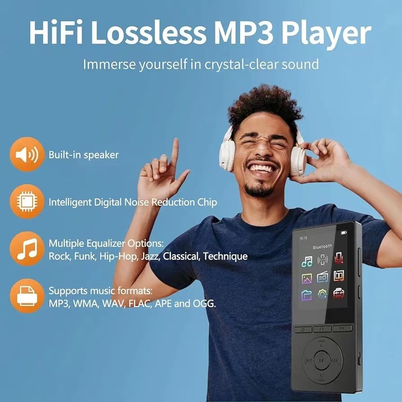 メーカーの新型mp 3は薄くて軽くて、携帯してスクリーンがあります。|undefined