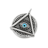 Древняя египетская пирамида, подвеска «Глаз дьявола», скандинавская двухсторонняя руна викингов, кельтский узел, мужская подвеска из титановой стали