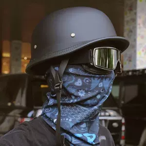 New National Standard 3C German-style Soldier Helmet for Motorcycles and Electric Vehicles, Retro Steel Helmet, Lightweight Half-Helmet for Motorcycle Riding, Safety Helmet