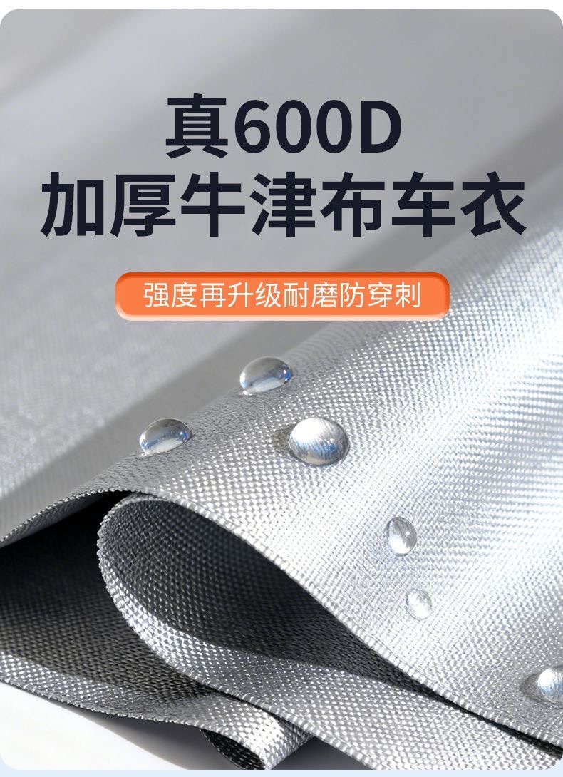 Car Cover with Thickened Water-Spun Cotton, Full Vehicle Cover, Hail Protection, Rain and Snow Protection, Sun Protection Cover, Heat Insulation Cover, Car Cover, Sunshade Cover