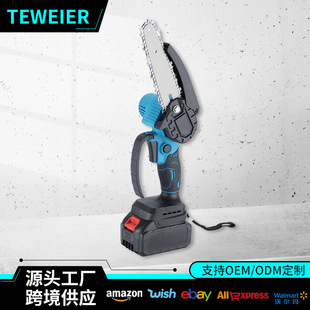 Cross-border high-power 4-inch handheld mini saw foreign trade 6-inch woodworking garden pruning saw wireless high-power electric chain saw