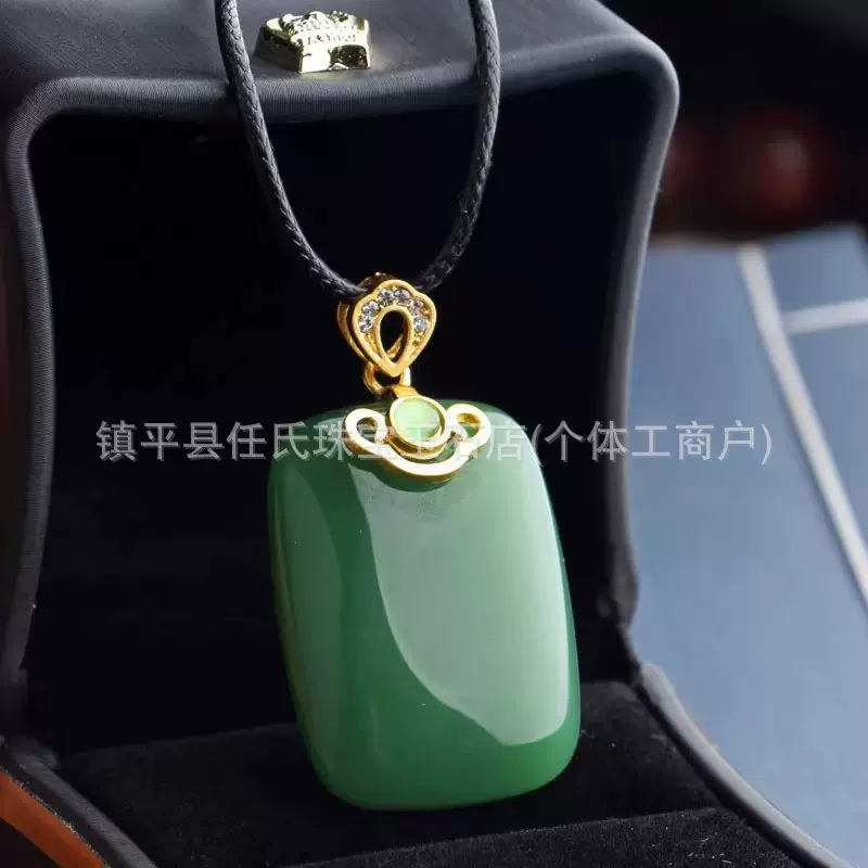 外蒙料平安扣无事牌吊坠 白玉平安扣新疆和田碧玉玻璃玉礼品挂件