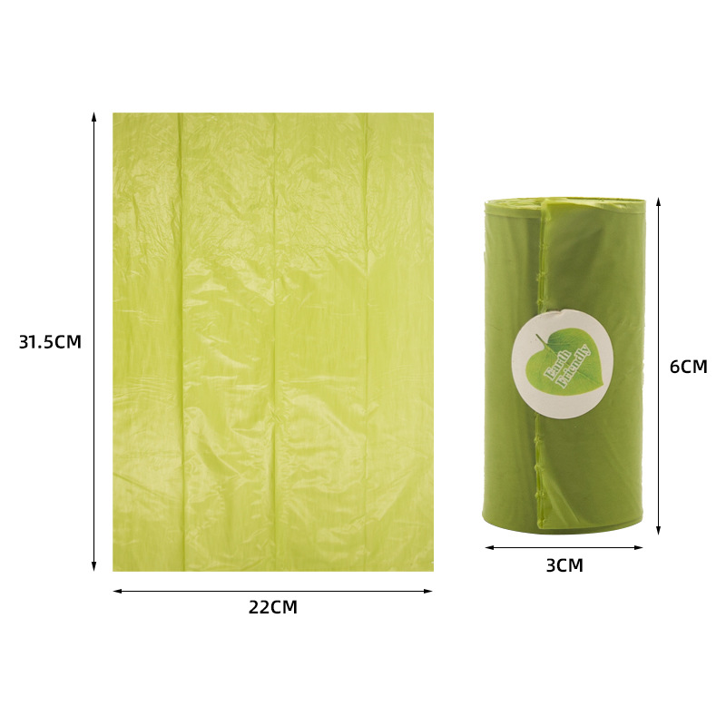 Fabricante en stock Amazon caliente-venta biodegradable bolsa de basura mascota limón sabor bolsa de recogida bolsa de mierda distribuidor