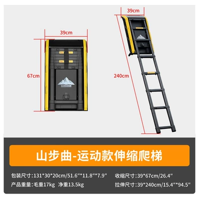 Car Rack, Roof Platform, Roof rack - telescopic-floor-ladder