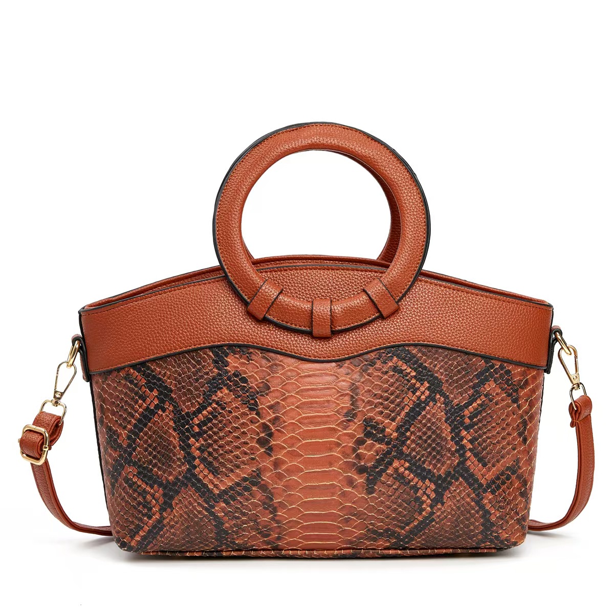 2025 otoño nuevo bolso de mujer estilo europeo y americano estilo de piedra anillo de hombro bolsas transfronterizas