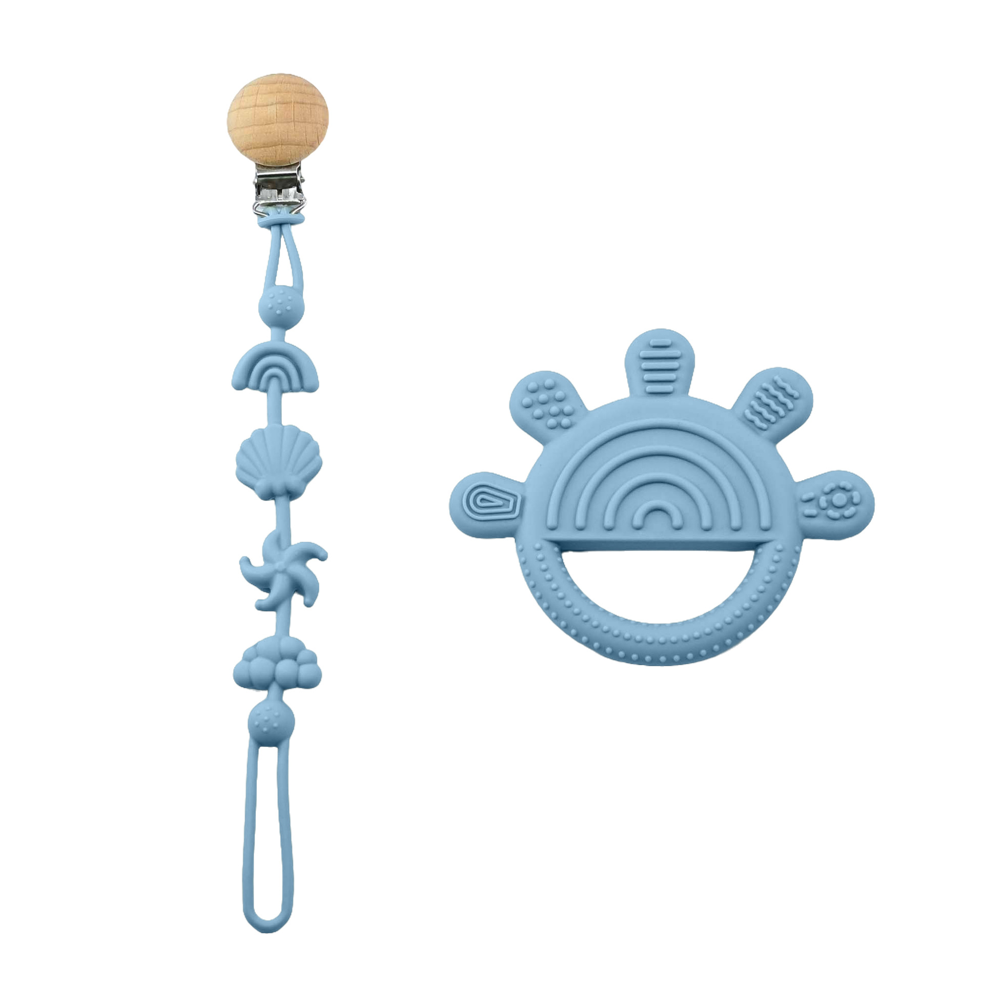 Nuevo juguete de dibujos animados para bebés, mordida y mordida, patrón de cinco dedos, mordedor calmante, mordedor para bebés de grado alimenticio