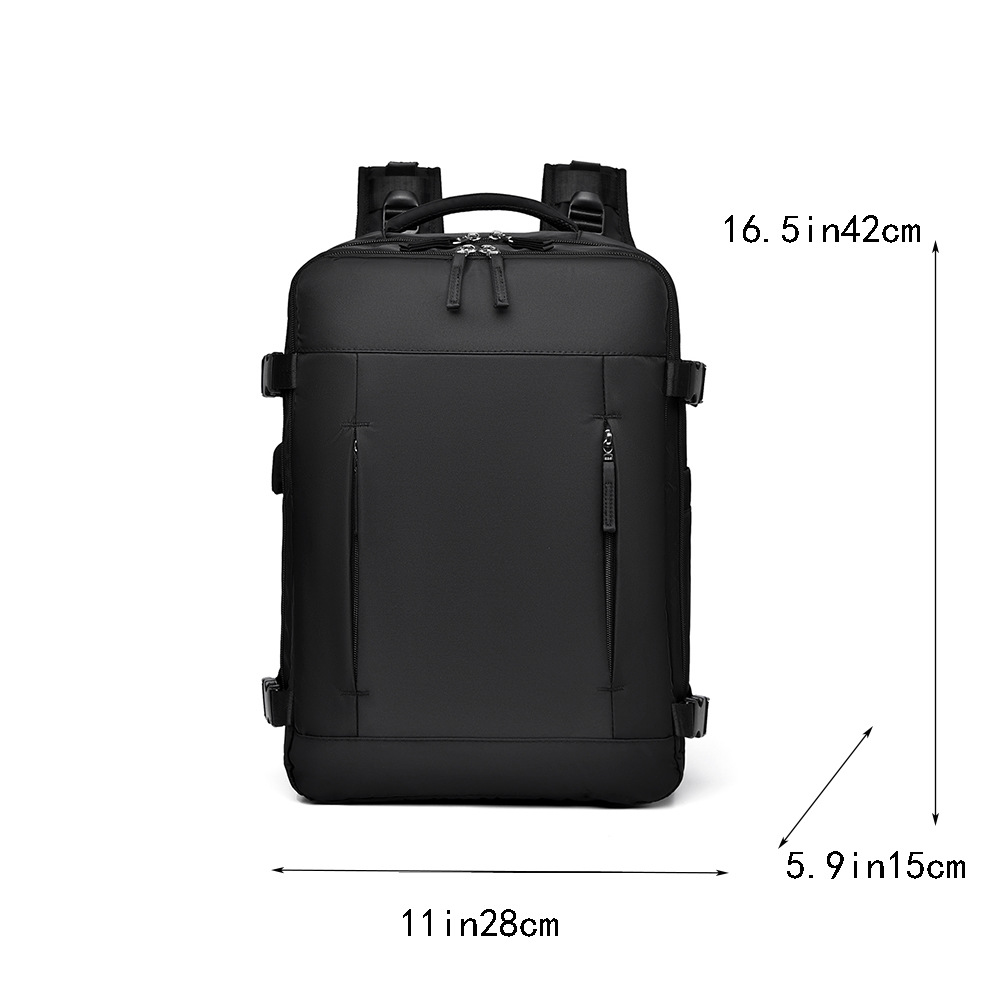 Mochila transfronteriza para estudiantes de secundaria, mochila de hombro expandible para niñas, mochila de viaje multipropósito, gran capacidad, sensación de alta calidad