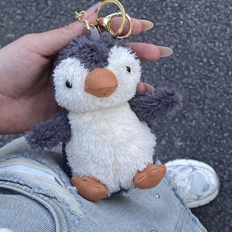 Cute Plush Little Penguin Penguin School Bag Pendant Cute Plush Doll Creative Female Keychain Pendant