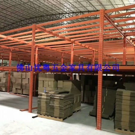 顺德仓库货架批发钢制货架工厂定造重型仓库货架五金阁楼式货架厂