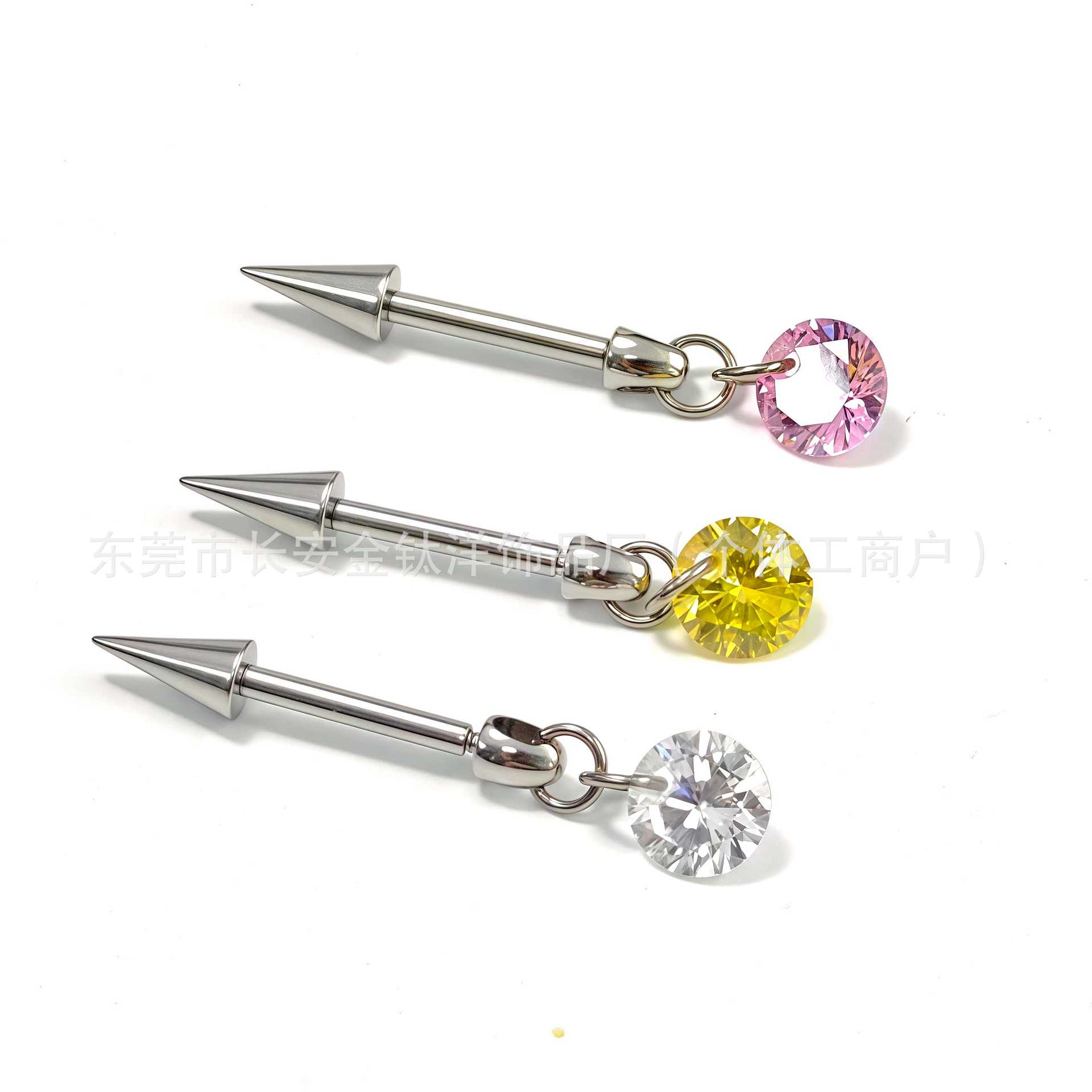 Labret piercing jewelry detail image