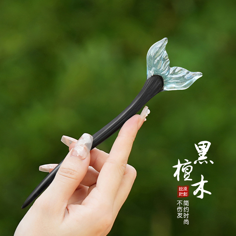 Ebony-mermaid tail blue