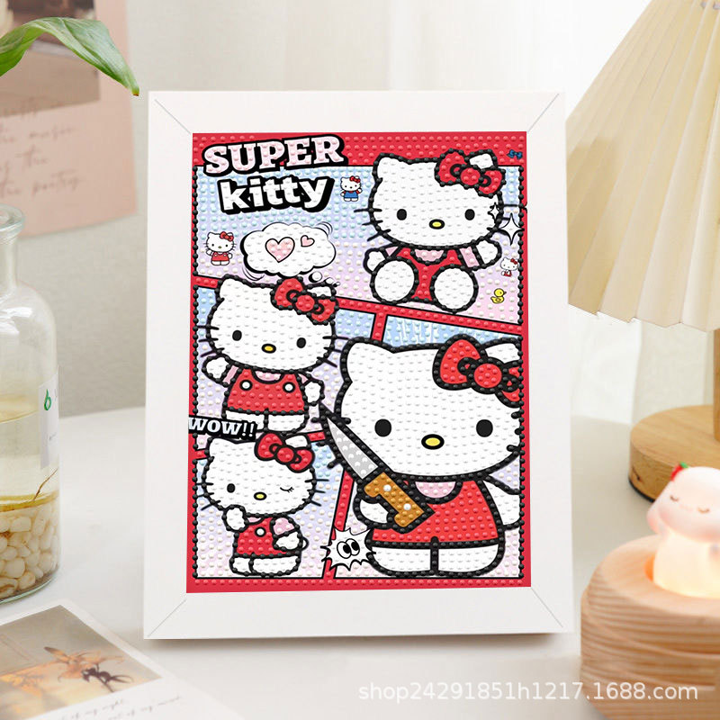 Diamante nuevo lápiz de dibujos animados pequeño nuevo pegatino diy puzzle manual regalo de cumpleaños para niños estudiantes