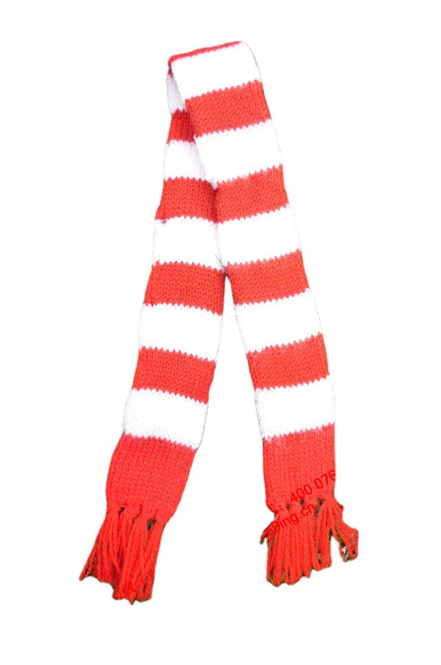Bufanda jacquard con borla de lana de punto pequeña bufanda decorativa de juguete muñeca mascota bufanda de punto