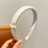розовый笑脸花双拼海绵发箍