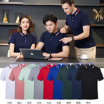 夏季翻领工作服企业工衣广告文化Polo衫短袖厂服刺绣印字logo