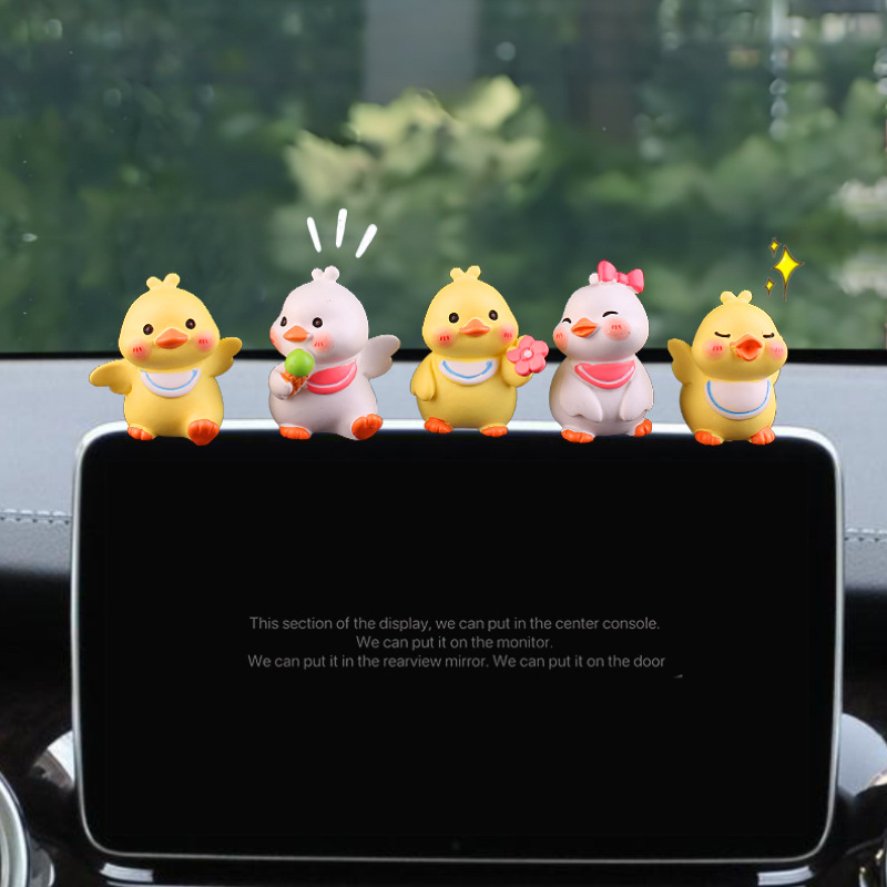 Tarjeta de estacionamiento temporal para automóvil, placa de matrícula, decoración, linda pareja, patito, muñeca, coche móvil, tarjeta de coche móvil, teléfono, linda chica