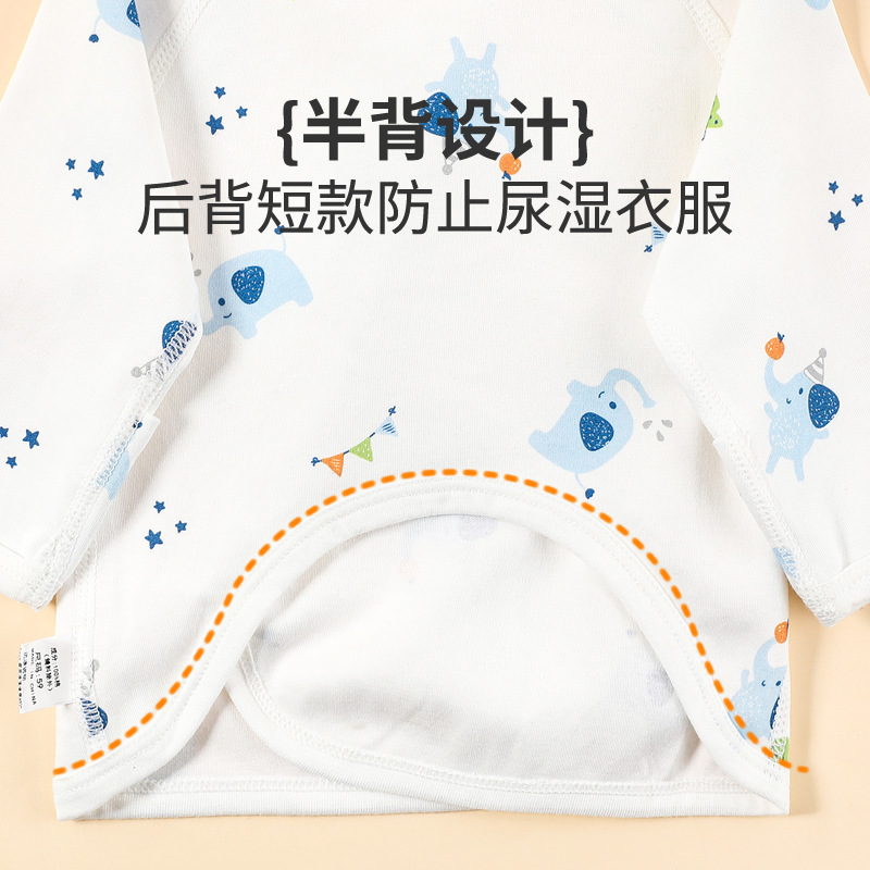新生児ハーフバック服、新生児クラスA純綿パジャマ、春秋冬ハンドプロテクター、ベビークロールスーツ|undefined