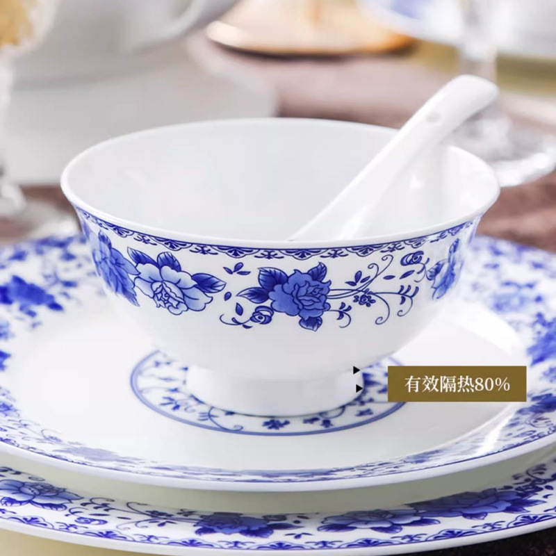 Matching individual pieces available: Bone china tableware set, bowls, chopsticks, plates, ceramic dishes, Happy Rose design Matching individual pieces available: Bone china tableware set, bowls, chopsticks, plates, ceramic dishes, Happy Rose design