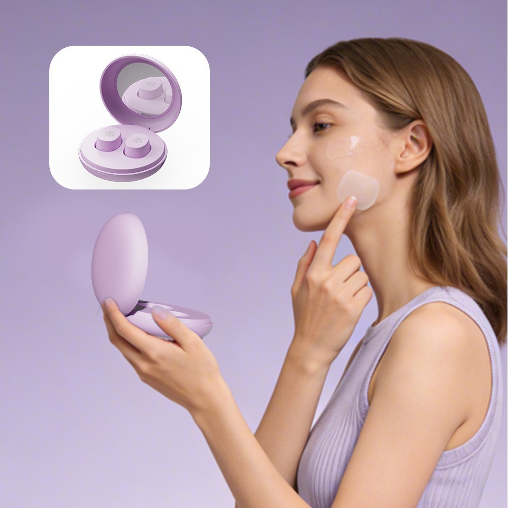 Cross-border best-selling red and blue light acne patches, small button-shaped electronic acne patches, a quick and effective solution for shrinking pimples and reducing their appearance