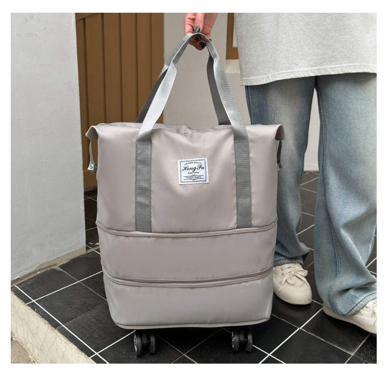 Extra large capacity travel bag, security lock universal wheeled maternity bag, short distance business trip airplane bag storage bag