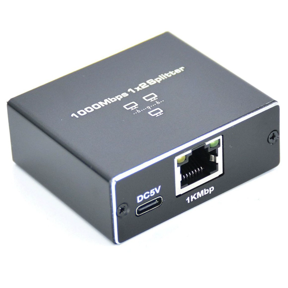 Gigabit network allocation device 1 point 2 broadband route one -point two -point wire RJ45 two computers at the same time at the same time