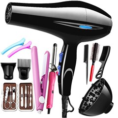 メーカー製ヘアドライヤー12点セット卸売、ハイパワー家庭用電化製品、美容院用冷熱ヘアドライヤー、静音