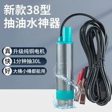 电动抽油泵12V24V加油神器柴油油抽子吸油泵油枪小型加油机抽水泵