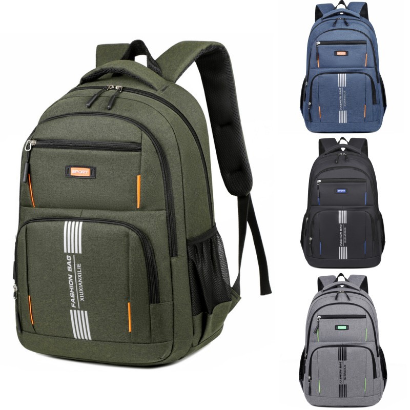 Mochila de estilo nuevo al por mayor Mochila de moda para estudiantes de primaria y secundaria Mochila de computadora de viaje de ocio simple coreana de gran capacidad