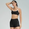 Dark Night Black-shorts set