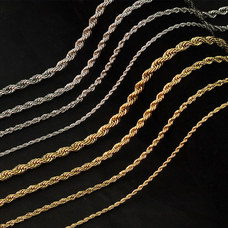 Fashion Style Fashion Solid Color Stainless Steel Plating Necklace 1 Piece