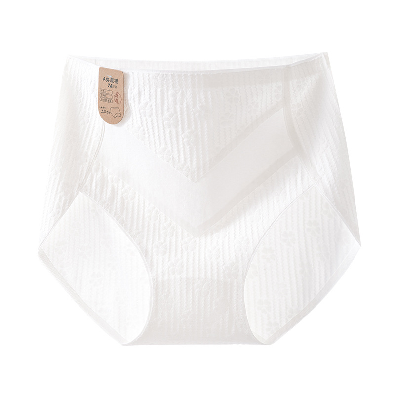 Verano de algodón fino 7A antibacteriano de cintura media y alta para mujer calzoncillos transpirables de algodón de gran tamaño