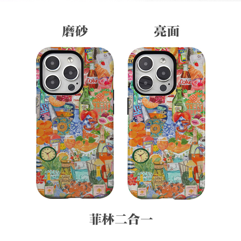 磁吸菲林二合一跨境爆款欧美多巴胺手机壳适用于三星s24苹果17/16|undefined