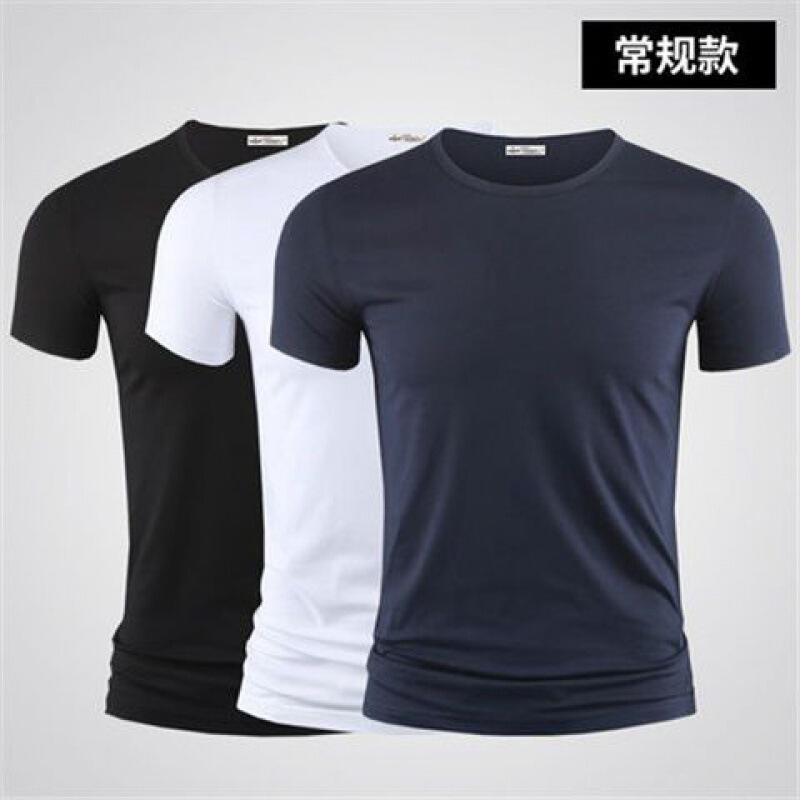 3枚入り】モデル綿半袖男性下着シャツtシャツ純色vネック半袖tシャツ郵便|undefined