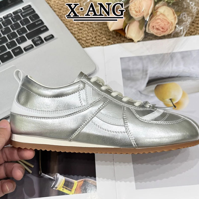 真皮内增高德训鞋女款2025秋季新款百搭软底阿甘鞋子女休闲运动鞋|undefined