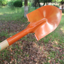 园艺户外便携铲多功能锰钢园林铲园艺尖头方头铁锹木柄沙滩铁铲